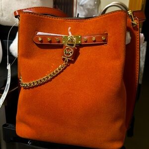 New Michael Kors suede crossbody purse